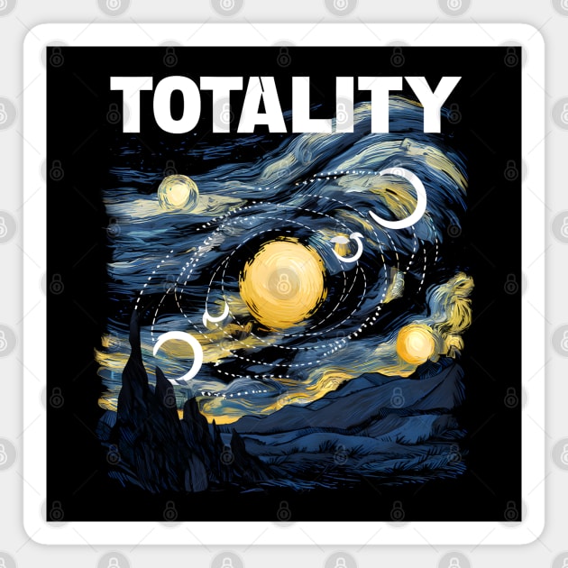 Solar Eclipse 2024 'TOTALITY' Magnet by MakerMind8.2